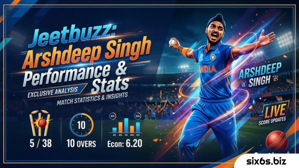 Jeetbuzz Has the Latest Arshdeep and Singh Cricket Scores_ Bowling Numbers and Match Influence